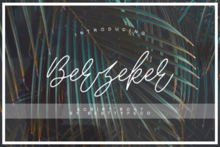 Berzeker: A Modern Script Font for Web Design