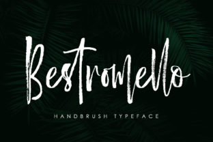 Bestromello: A Modern Brush Font for Crafters