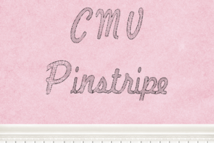 CMV Pinstripe Font for Makers