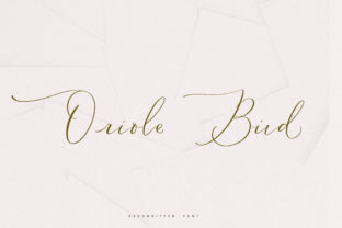 Oriole Bird: A Sweet Script Font for Makers