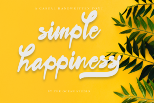 Simple Happiness Font: A Polished Look for Small Brands