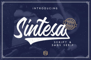 Sintesa: A Retro Script Font for Editorial Design